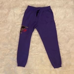 Reebok Allen Iverson I3 Mens Jogger Fleece Pants Purple HF2160 NEW Multi Sz